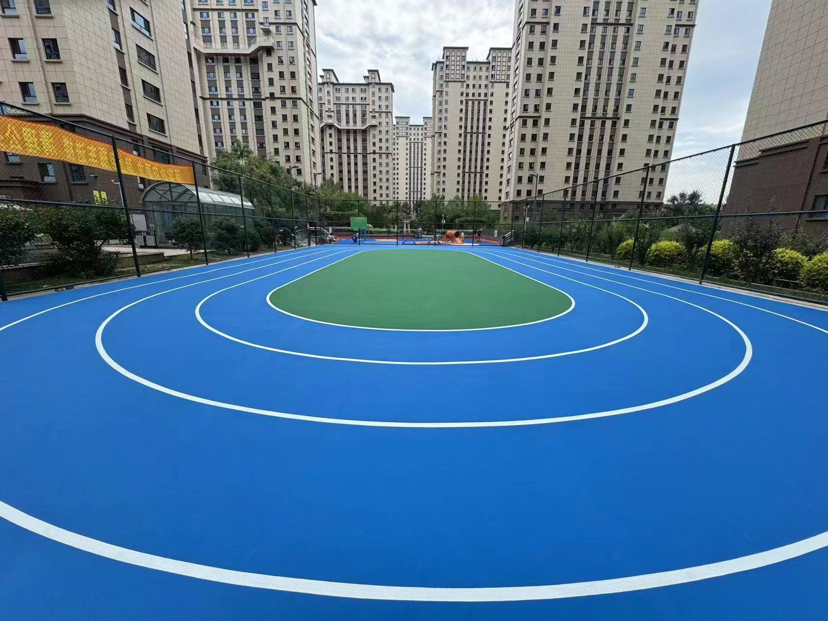 延安市学校塑胶跑道全塑型塑胶跑道 - 方案